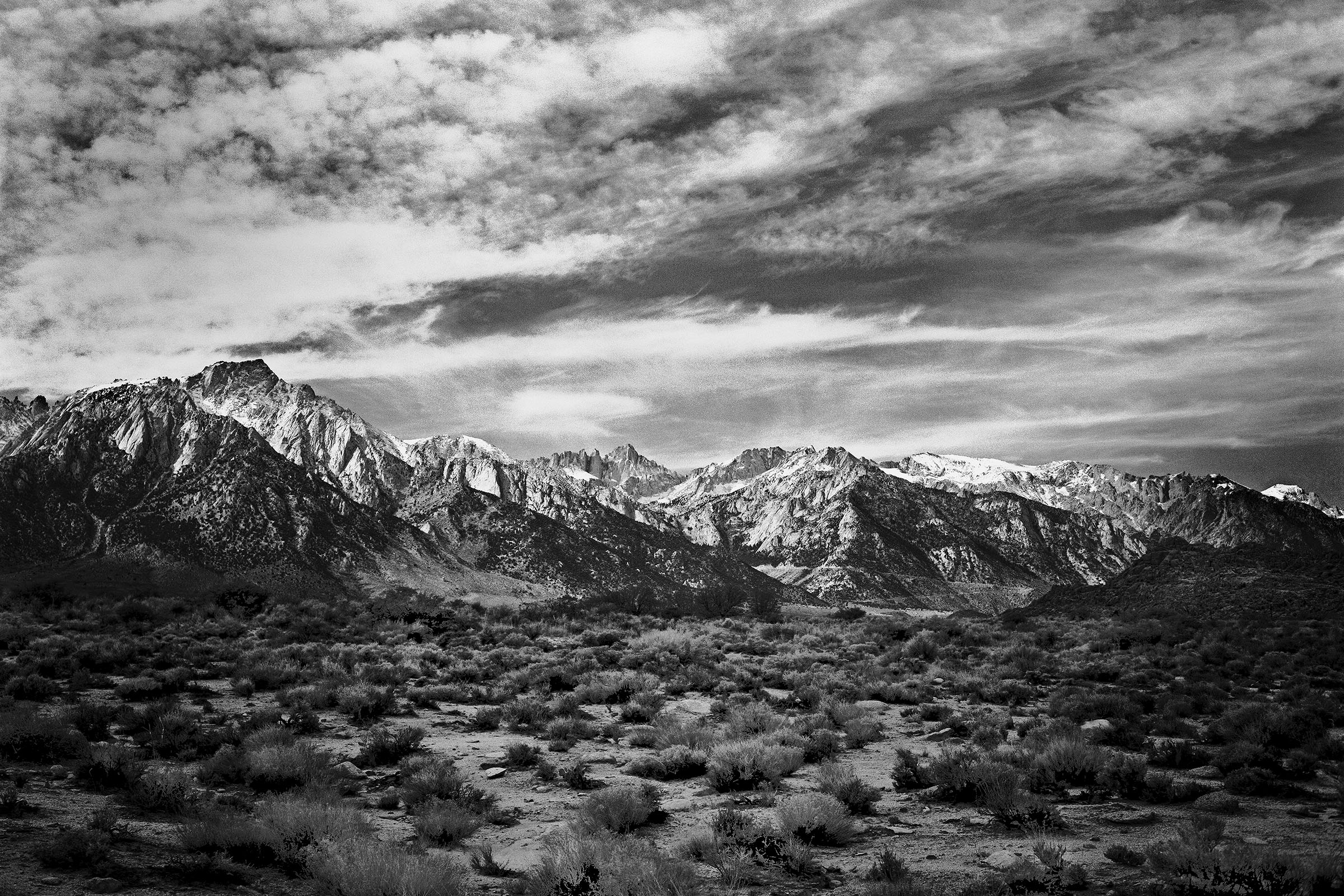 Mt. Whitney from the Alabama Hills Hwy 395 near Lone Pine, CA by Chuck Farmer